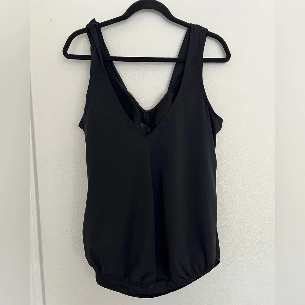 Lands End Women Plus Size SlenderSuit Tummy Control 22w Skirt One Piece Swimsuit - Picture 7 of 12